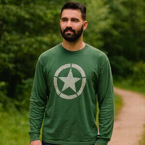 US‎ Army Star WW2 Military Armour T-shirt World Of War Tanks RC Airsoft Men XL